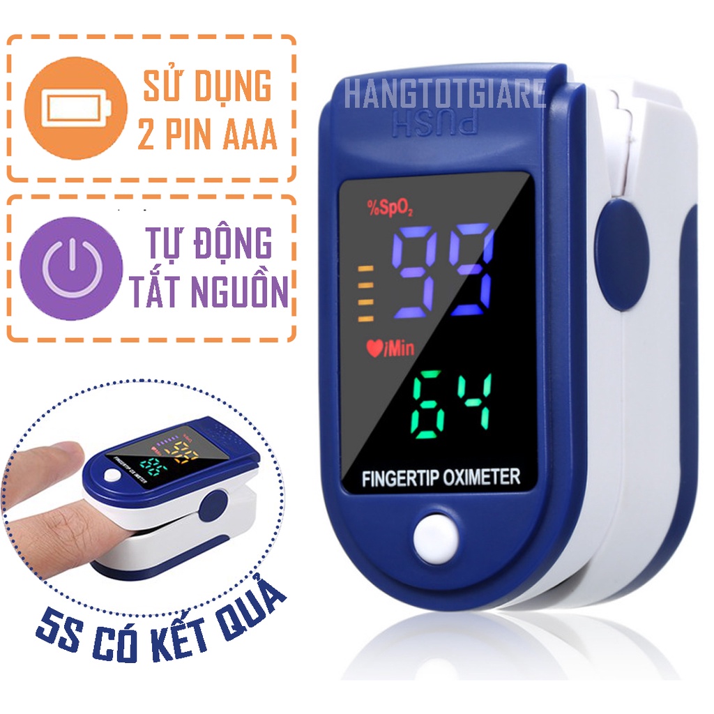 Máy Đo Nồng Độ OXY Trong Máu LK87 SPO2 Sử Dụng Pin AAA Siêu Tiện Lợi, Máy Đo Nhịp Tim Pulse Oximeter