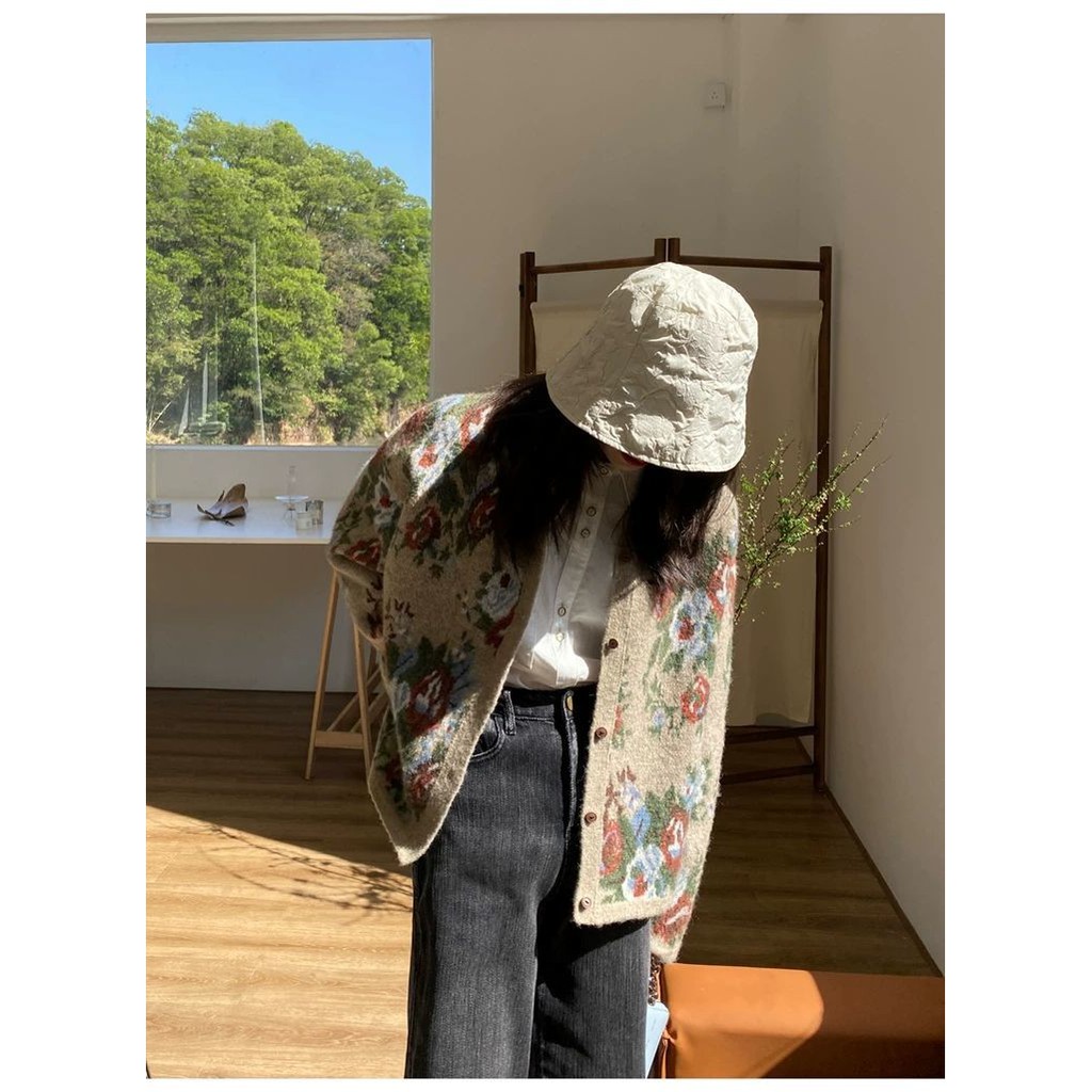 Áo Khoác Cardigan Dệt Kim Dáng Rộng Phong Cách Hàn Quốc Cổ Điển Thời Trang Thu Đông Cho Nữ 2021 | BigBuy360 - bigbuy360.vn