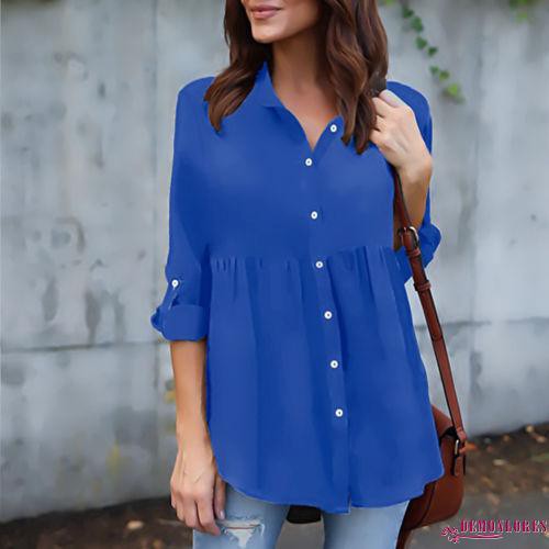 Áo chiffon tay lửng dáng rộng cho nữ