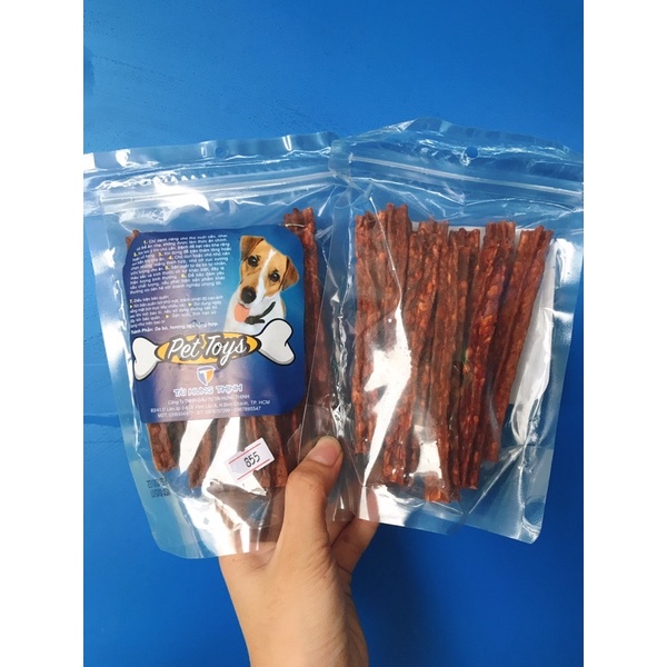 Bánh xương snack làm từ da bò cho chó TÀI HƯNG THỊNH