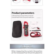 Kẹp Kỹ Thuật ST202 Số Đồng Hồ Đo Vạn Năng Thử Nghiệm AC/DC Hiện Tại Vôn Kế Lcr Kẹp Mét Với Nhiệt Độ