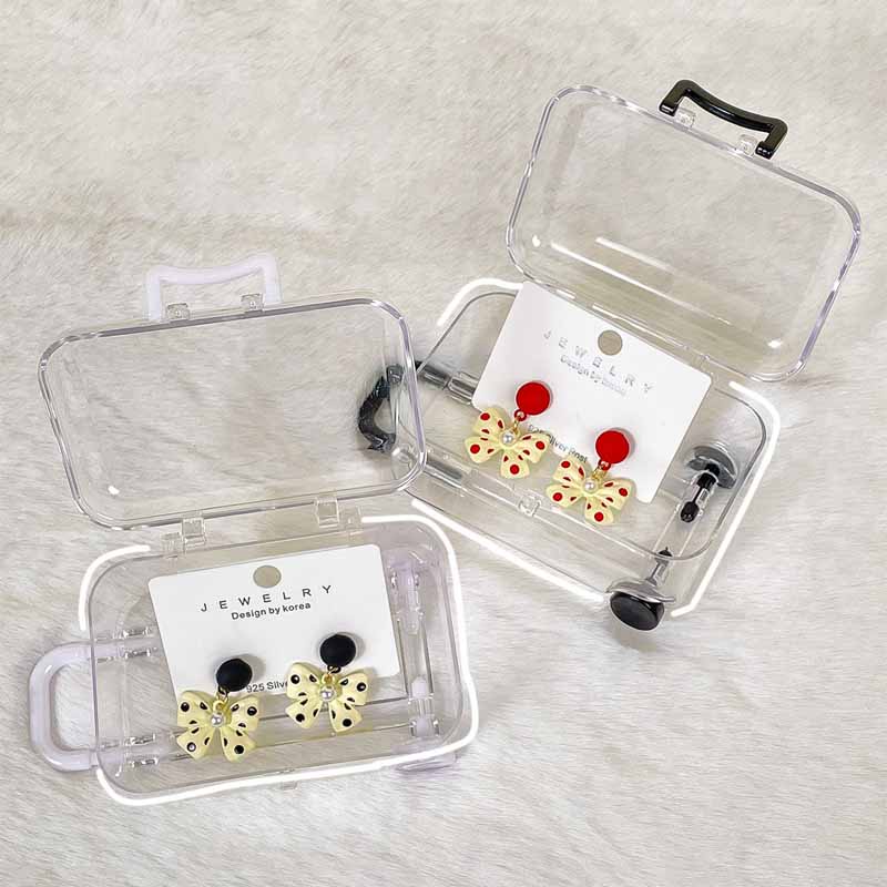 Hộp Đựng Kẹo Mini Trong Suốt Hình Va Li Du Lịch Sáng Tạo
