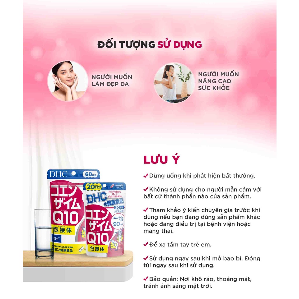 Viên uống DHC Coenzyme Q10 Nhật Bản chống lão hóa 30 /90 viên