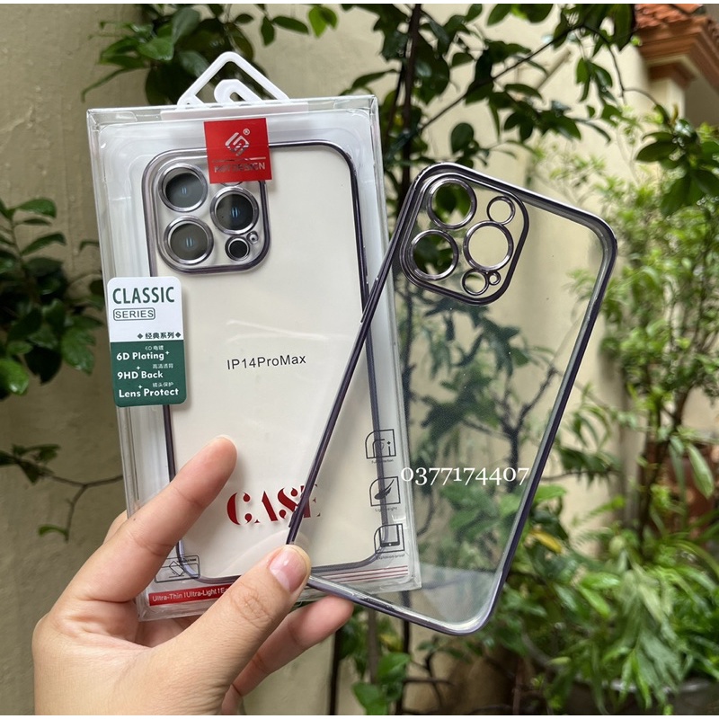 Ốp lưng KST trong dẻo viền màu cho iPhone 14 Pro Max, 14 Plus, 14 Pro, 14 full bảo vệ cụm camera siêu đẹp