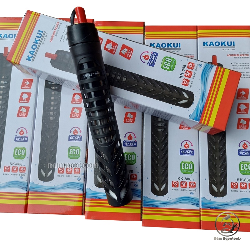 Máy Sưởi Bể Cá Thế Hệ Mới Tiết Kiệm Điện KK-888 ( 100W / 200W / 300W / 500W ) | Sưởi Có Vỏ Bọc Chống Bỏng