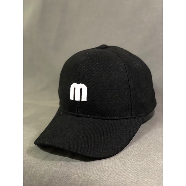 Nón kết lưỡi trai chất nhung mịn thêu logo M nổi sắc nét hot hit - Nó kết nam nữ