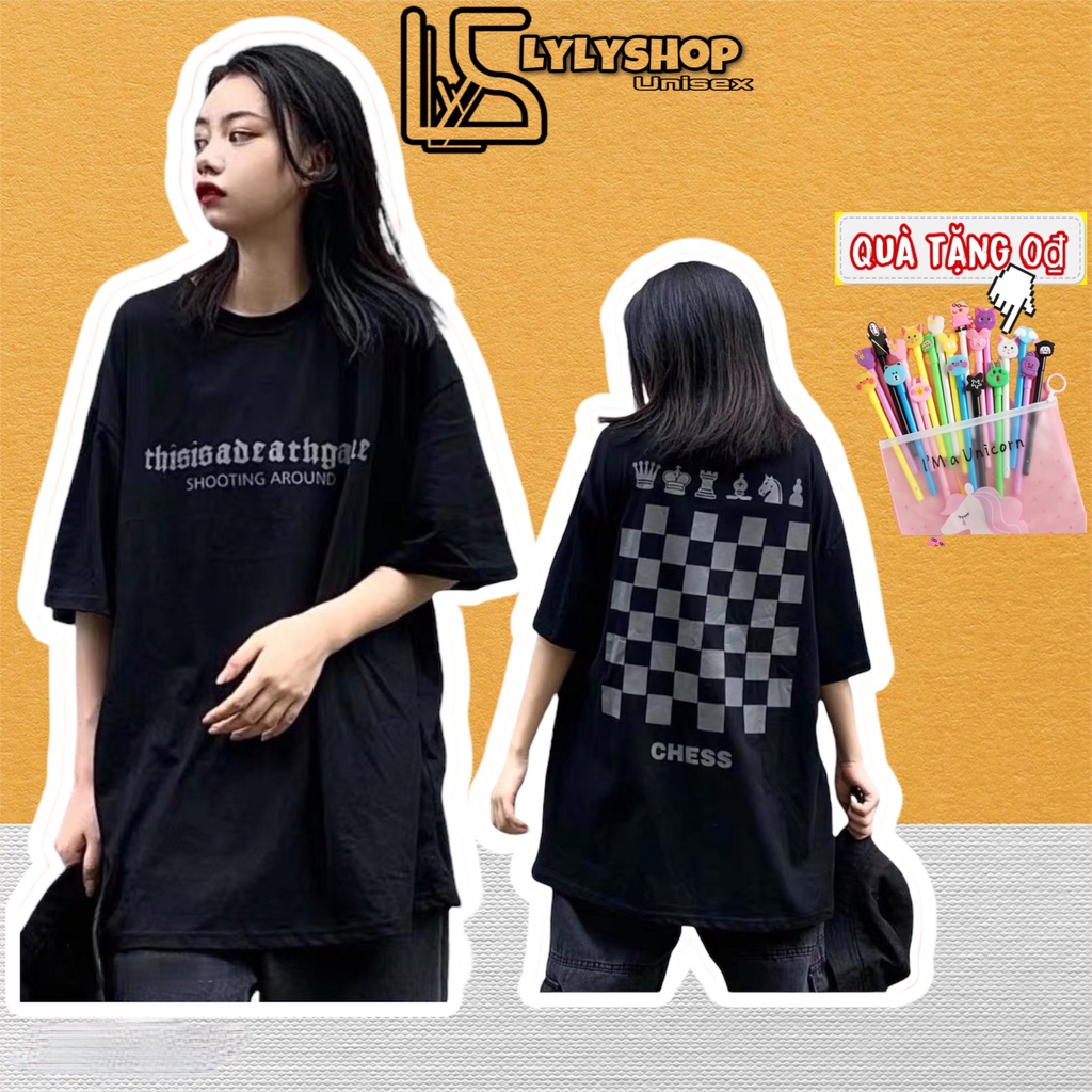 Áo thun nam nữ Lylyshop Unisex, áo phông oversize form rộng phong cách unisex, chất vải thun cotton 100% co dãn