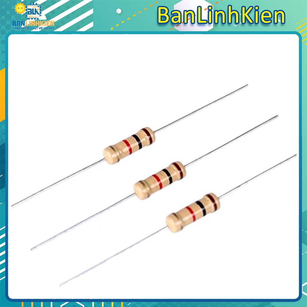 Bộ 50 Con Điện Trở Vạch 1/4W 5% 1R-910R | BigBuy360 - bigbuy360.vn