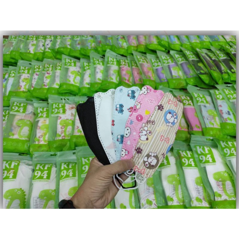 𝖲𝖾𝗍 𝟏𝟎 Khẩu trang KF94 in hình cho bé | BigBuy360 - bigbuy360.vn