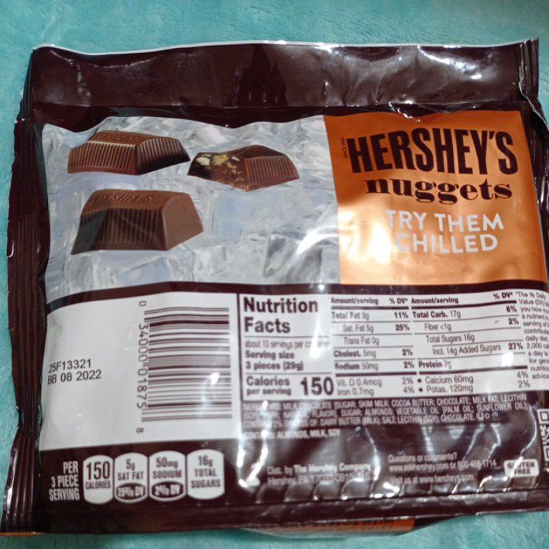 Socola Hershey's Nuggets gói 289g