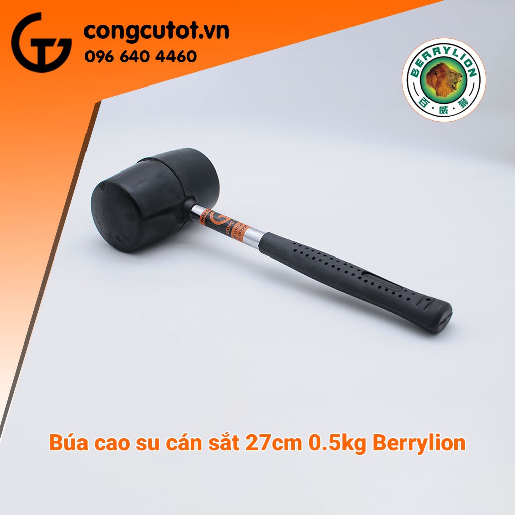 BÚA CAO SU CÁN SẮT 0.5KG 27CM BERRYLION