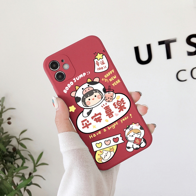 Ốp lưng iphone vuông roro năm mới 6/6plus/6s/6splus/7/7plus/8/8plus/x/xr/xs/11/12/pro/max/plus/promax - Awifi R5-5 | BigBuy360 - bigbuy360.vn