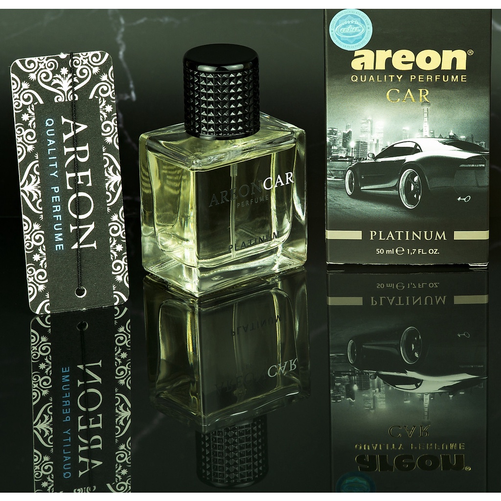 Nước Hoa Ô Tô AREON Car Platinum Perfume 50ml - NHẬP KHẨU BULGARIA Mùi Hương Sang Trọng