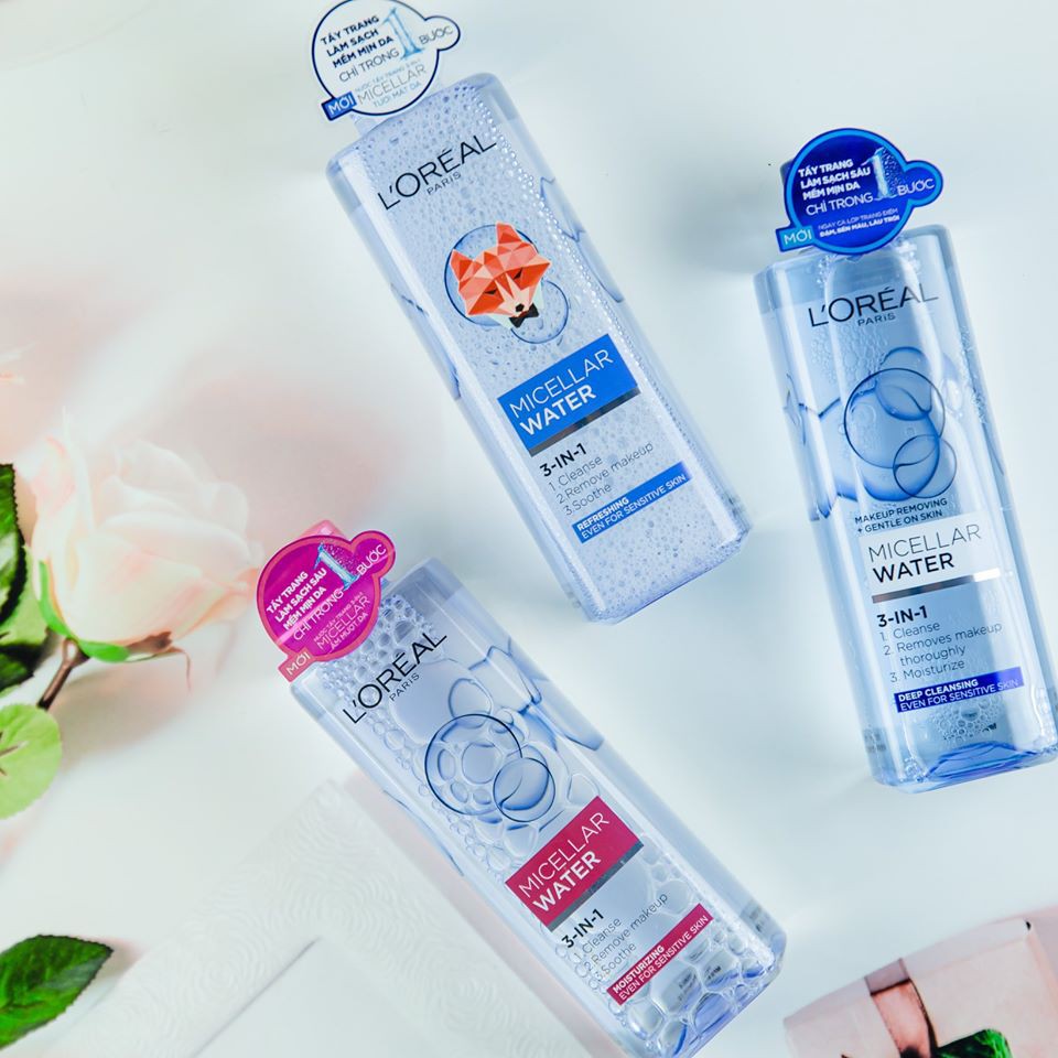 [NHIỀU LOẠI] Tẩy trang L'oreal Micellar Water 3 in 1