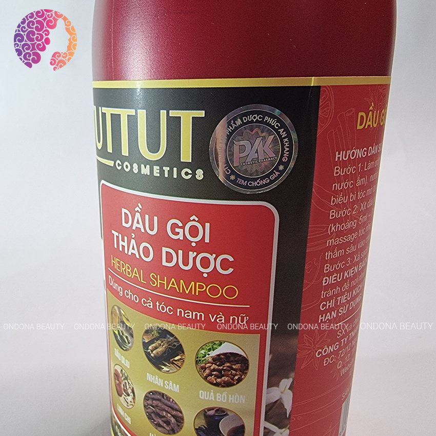 [ TÓC KHỎE] Dầu Gội Thảo Dược Giảm Gàu, Ngừa Rụng Tóc - Tóc Bác Sớm  TUTUT _ ONDONA BEAUTY