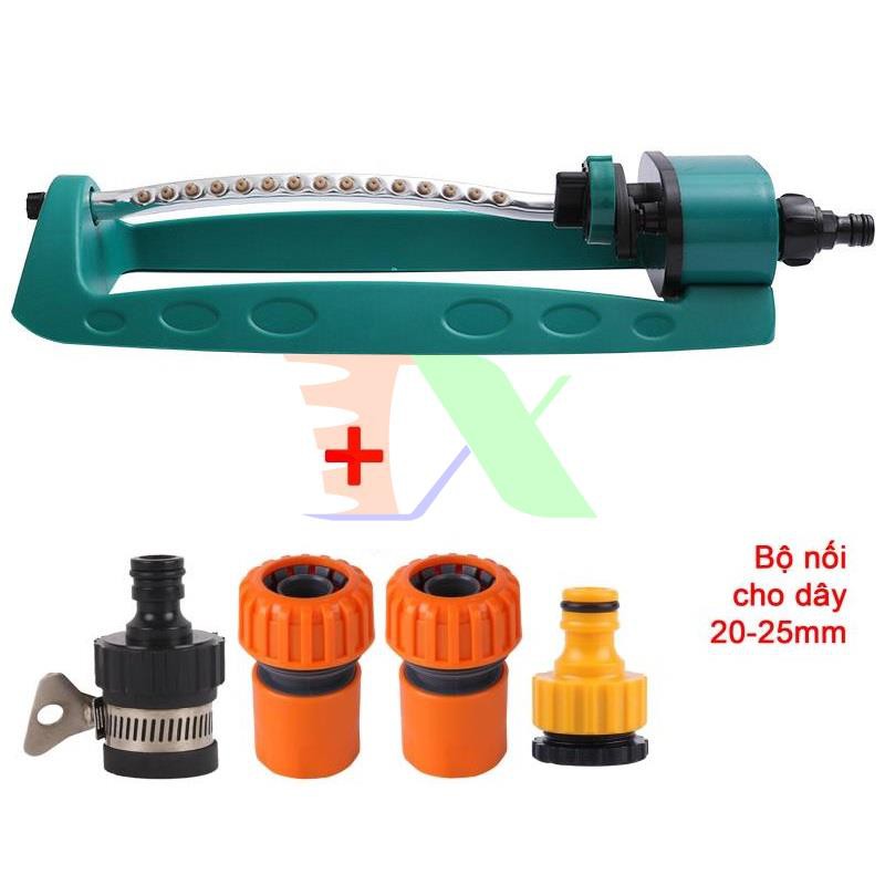Bộ tưới đảo cánh 360° HBS-8211, Bộ tưới 15 lỗ, Kèm đầu nối nhanh
