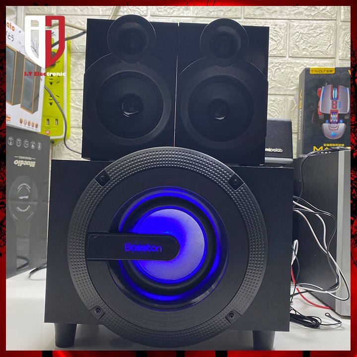 Loa máy tính laptop bluetooth để bàn chính hãng 2.1 BOSSTON T3700 có remote