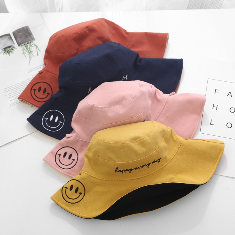 Mũ Bucket Chống Nắng Phong Cách Hàn Quốc Cho Bé Gái