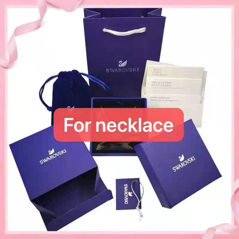 【with box】"New" 𝐒𝐰𝐚𝐫𝐨𝐯𝐬𝐤𝐢 Crystal Mouse Necklace Bracelet Set Jewelry Women