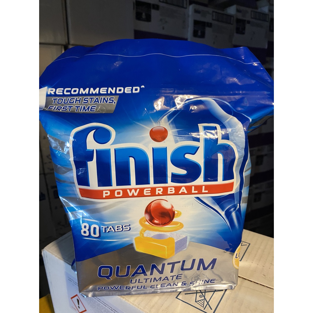 Viên rửa Finish Quantum/ Ultimate/ Ultimate Pro/ Ultimate Pro Eco 0% hướng hữu cơ dùng cho máy rửa chén bát