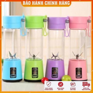 Máy Xay Sinh Tố Cầm Tay Mini - Sạc Pin Tích Điện - Loại 6 Lưỡi Dao Cao Cấp