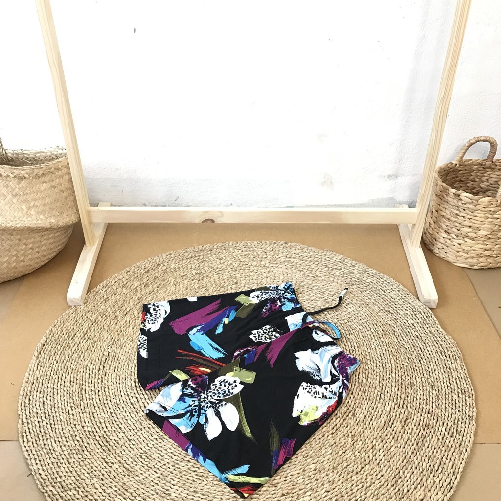 Quần đùi nữ KABI quần short ngắn thun cotton mặc nhà mặc ngủ hoa văn không túi thoáng mát dễ thương | BigBuy360 - bigbuy360.vn