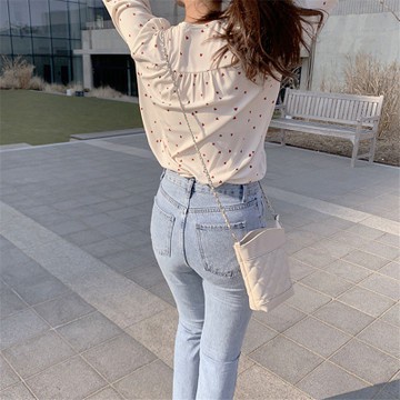 Áo Sơ Mi Nữ Dài Tay Cổ Chữ V Form Rộng Thời Trang Hàn