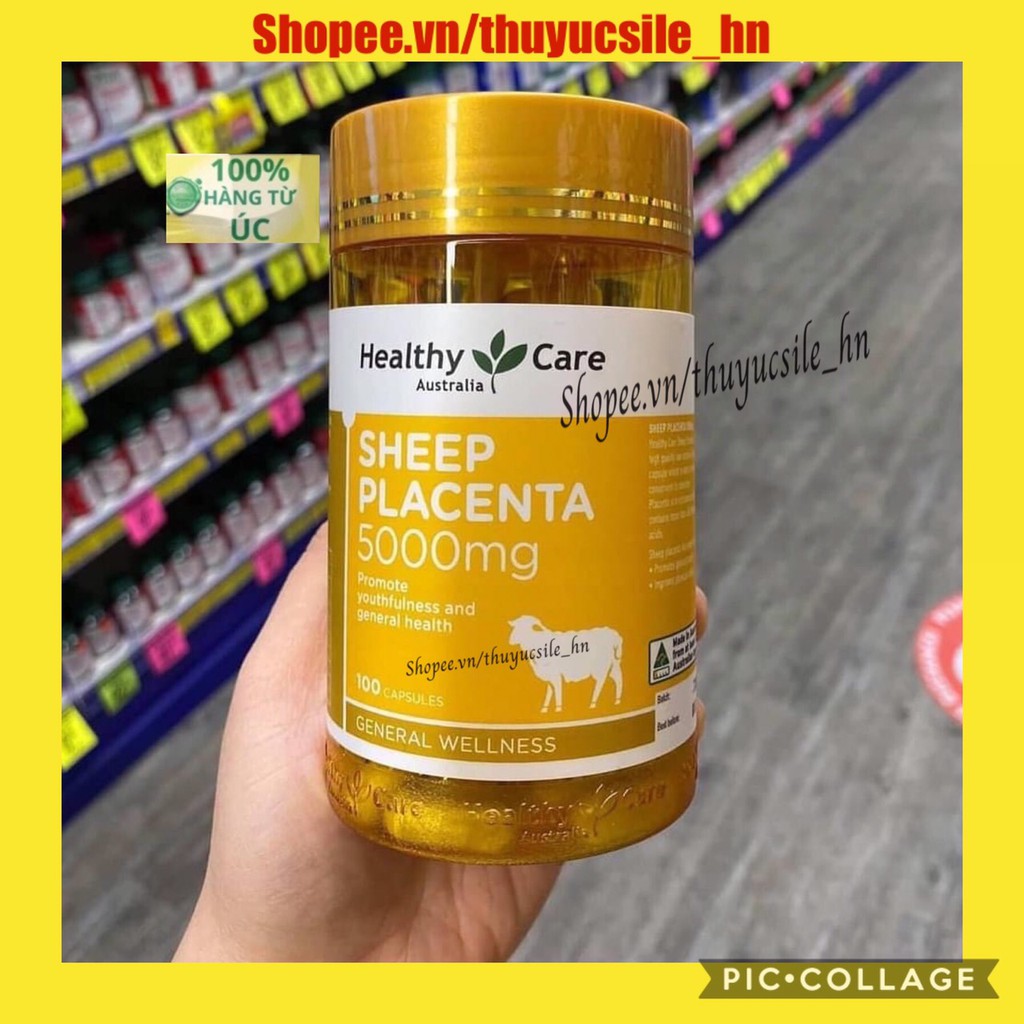 Viên uống Nhau Thai Cừu Sheep Placenta Healthy Care Úc 100 viên