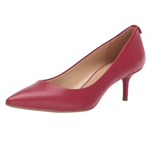 Giày M//k Flex Kitten Pump Red Leather, màu đỏ trầm, hàng chính hãng từ USA