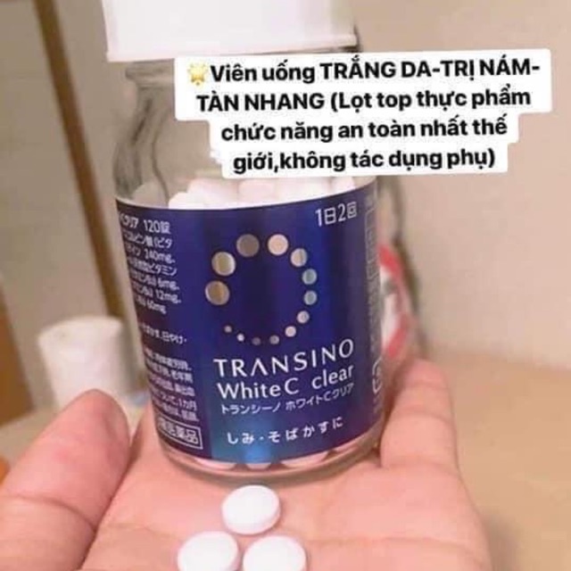 Viên uống trắng da Transino Nhật Bản 120 viên