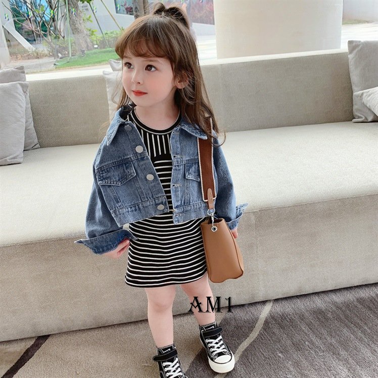 Áo khoác trẻ em Áo bò croptop bé gái Áo khoác bé trai TB116 TN117