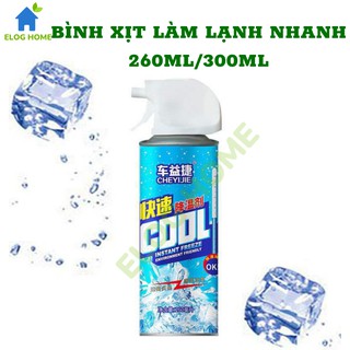 [MUA 2 TẶNG 1][CHAI LỚN 300ML] BÌNH XỊT LẠNH làm mát cấp tốc cho không khí, yên xe, ghế ngồi ô tô- Nội địa Trung