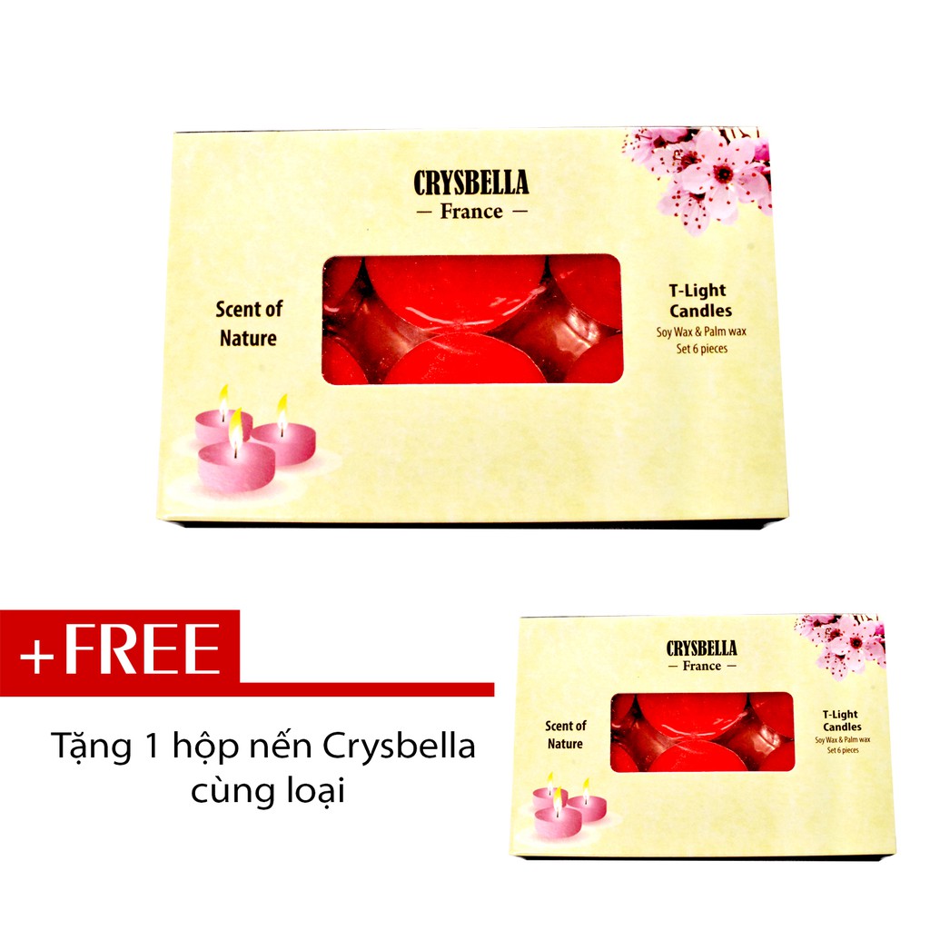 Nến thơm tinh dầu Crysbella Sandal (Hương hoa)