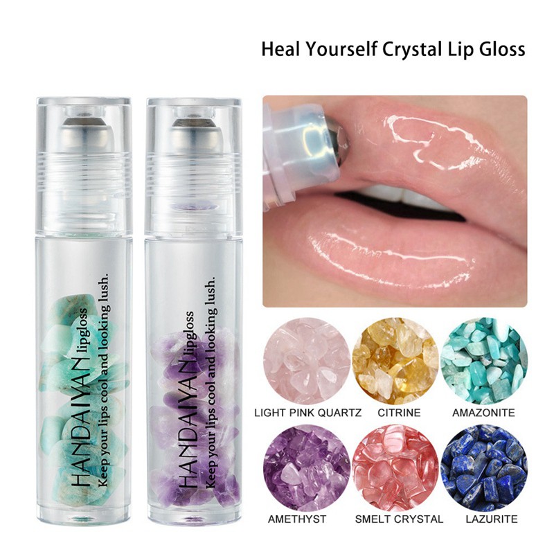 HANDAIYAN Crystal Lipstick Lips Nutritious Lip Oil Clear Roller Ball Lip Essence Long Lasting Moisturizing Shiny Lip Gloss-01 | BigBuy360 - bigbuy360.vn