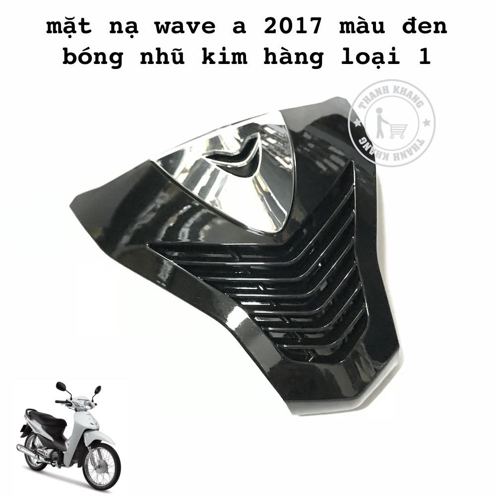 Mặt Nạ WAVE ANPHA 2017 ai không gắn hối tiếc cả đời thanh khang màu đen bóng nhũ kim loại 006001127