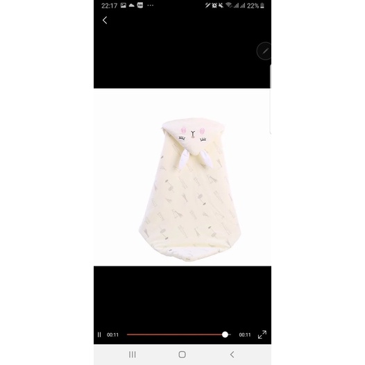 CHĂN Ủ MŨ COTON CHẦN BÔNG CHO BÉ SƠ SINH