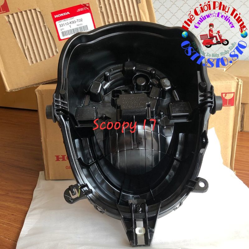Pha (Chóa) đèn Scoopy 2017-2020 Zin Honda Thái Lan - 33110-K93-T02