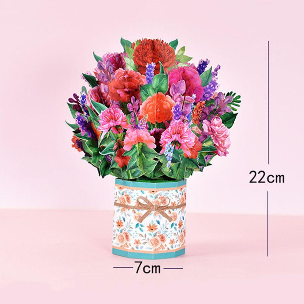 .Thiệp Giấy Khắc Hình Bó Hoa Hướng Dương 3D Cho Ngày Của Mẹ