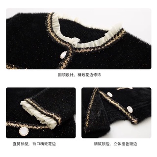 (NEW QC) Áo khoác dạ lông phối cổ sang trọng