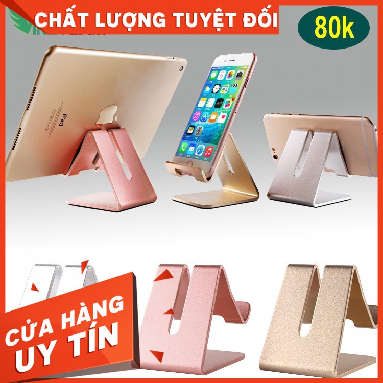 Giá đỡ điện thoại, máy tính bảng kiểu đứng giống PC Desktop bằng nhôm