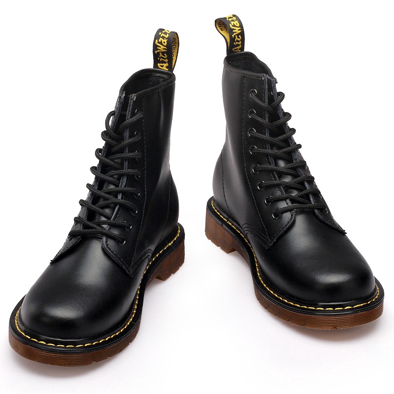 hapas Giày bốt chất liệu bằng da Dr.martens Martin thời trang