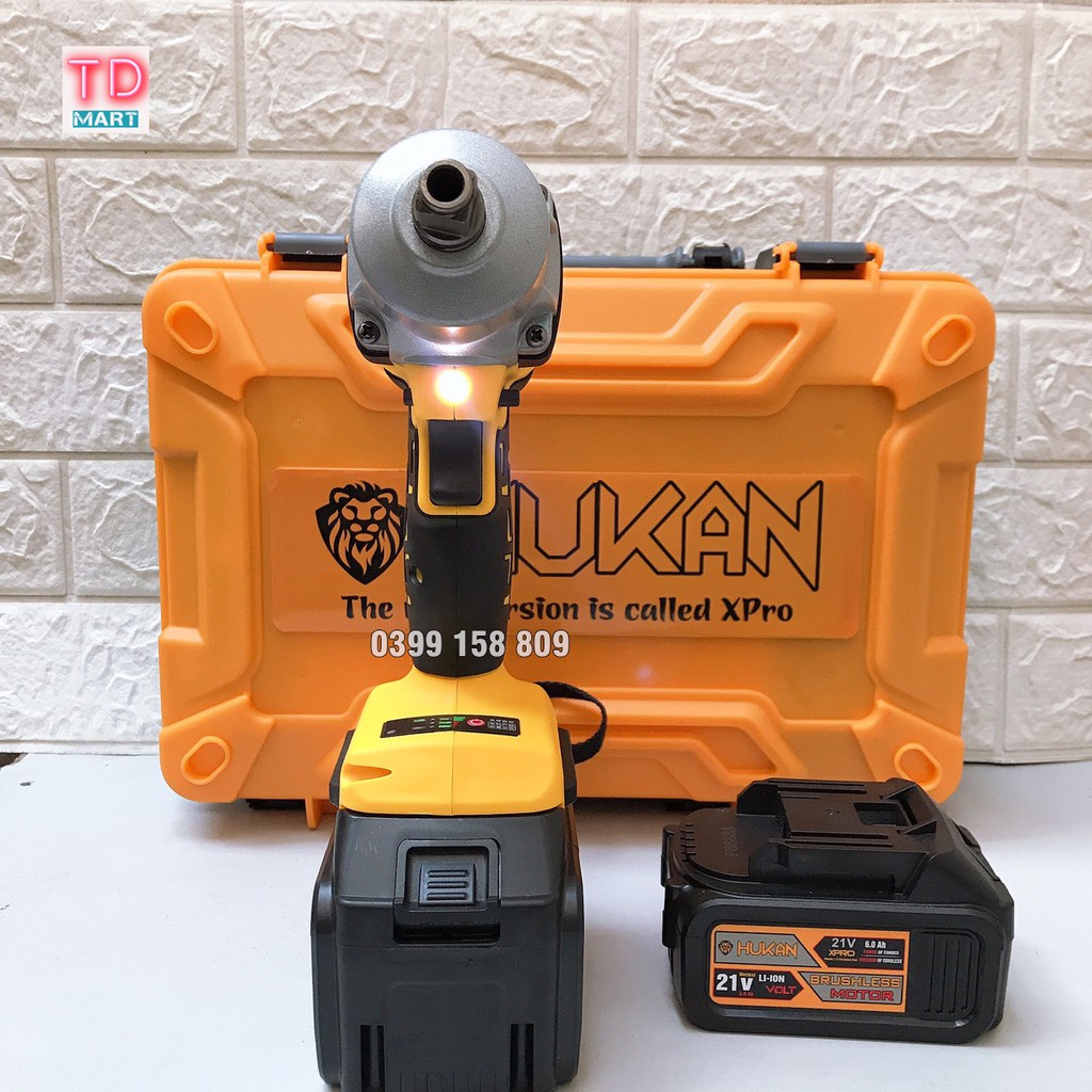 Máy siết bulong HUKAN 21V không chổi than Cực Khỏe