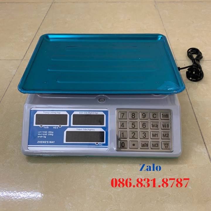 [ TIẾNG VIỆT ] Cân Điện Tử Tính Tiền NHẬT BẢN 40Kg - Phím Bọc Thép - Bảo Hành 2 NĂM [ GỌI LÀ CÓ ] [ SẴN HÀNG ]