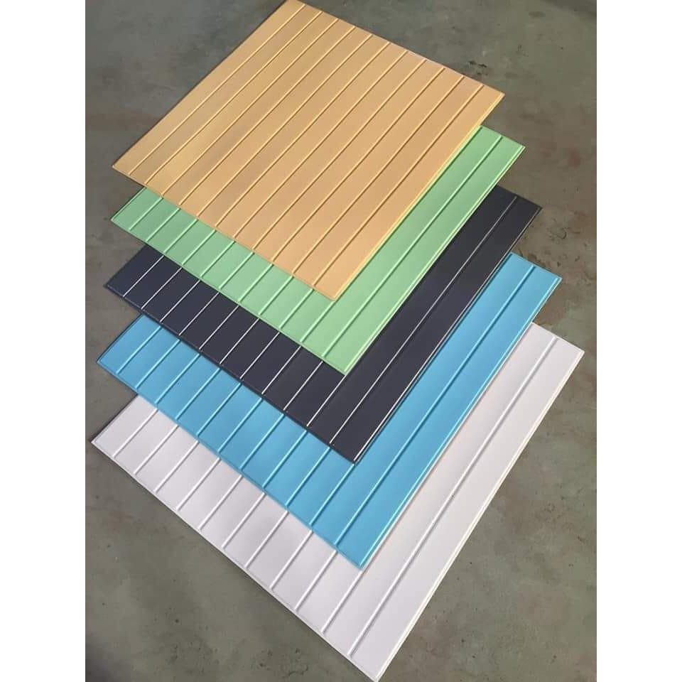 Xốp dán tường gạch thẻ Hàn Quốc phẳng mịn kích thước 70*77cm sẵn keo dính nhiều màu decor phòng ngủ siêu đẹp dễ vệ sinh