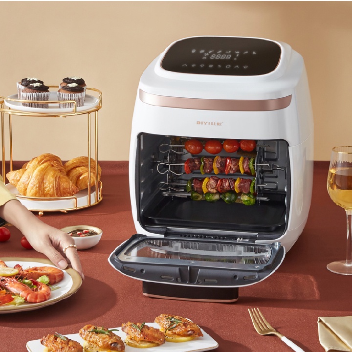 Lò nướng chân không đa năng Air Fryer BIYI AF-602A 4L 2000W - Chiên không dầu chống dính - Bảo hành 12 tháng