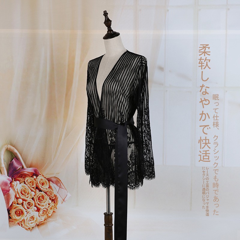 Aó choàng ngủ ren sexy mềm mịn 🔥FREESHIP 50K🔥 váy ngủ sexy đẹp giá rẻ đồ ngủ ren cao cấp freesize dưới 60kg | BigBuy360 - bigbuy360.vn