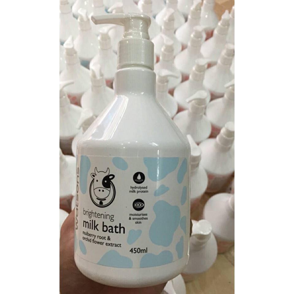 [ Chính Hãng ] (Sỉ = Lẻ) SỮA TẮM CON BÒ WASTON Milk Bath THÁI LAN 450ML