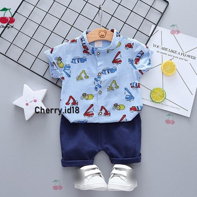 Chính hãng! Set áo sơ mi & quần kaki nam KB10