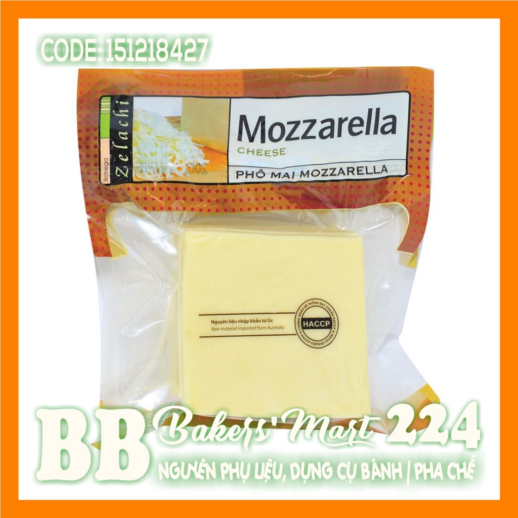 💥 HỎA TỐC 💥 Phô mai kéo sợi MOZZARELLA dạng CỤC NGUYÊN - Cục 200gr