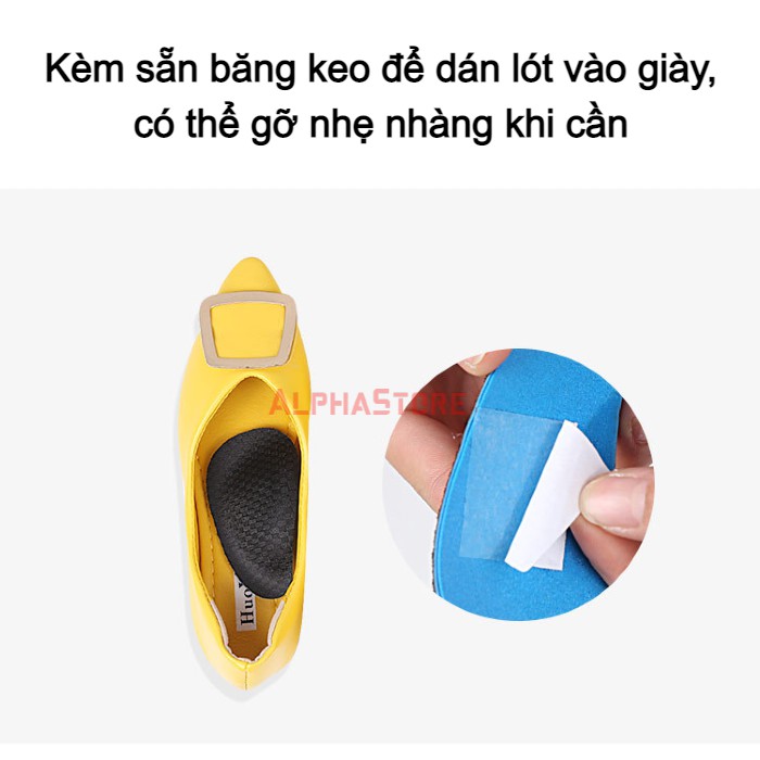 Lót Giày Bàn Chân Bẹt Dầy 2.3cm Chất Liệu EVA - Lót Giày Y Khoa Hỗ Trợ Điều Trị Chân Phẳng, Tạo Vòm Chân (Chỉ Người Lớn)